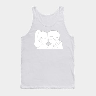 haylijah season 4 hayley and elijah the originals white silhouette Tank Top